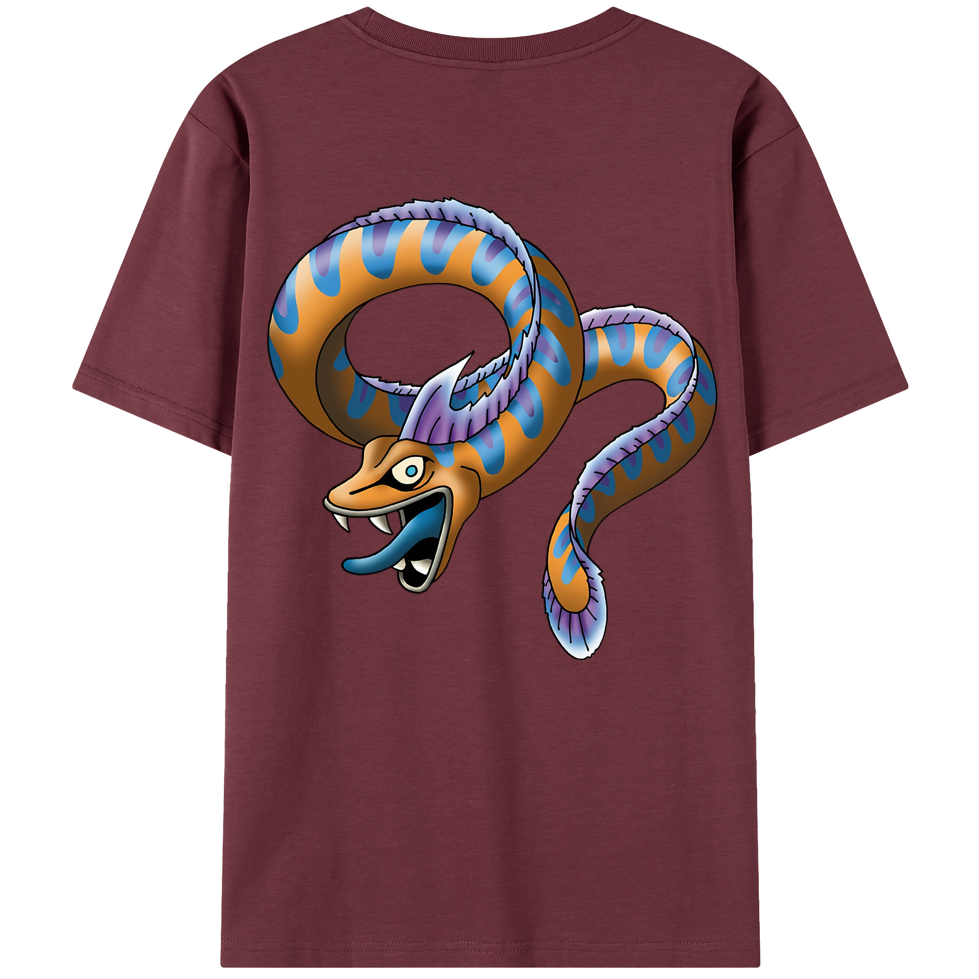 （画像用） ドラゴンクエスト Doragon Kuesuto Dragon Quest 綿100％半袖Tシャツ（背面プリント）